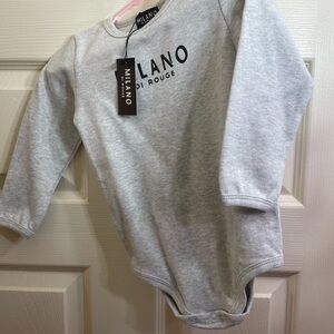 Milano Di Rouge Gray Kids Onesie